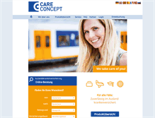 Tablet Screenshot of care-concept.de